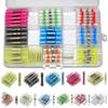 [Kaeru Kobo] 130-Piece Mix of 11 Types: Heat-Shrink Waterproof Crimp Sleeves & Solder Sleeves, Crimp Terminals, Crimp Tubes, and Insulated Terminals