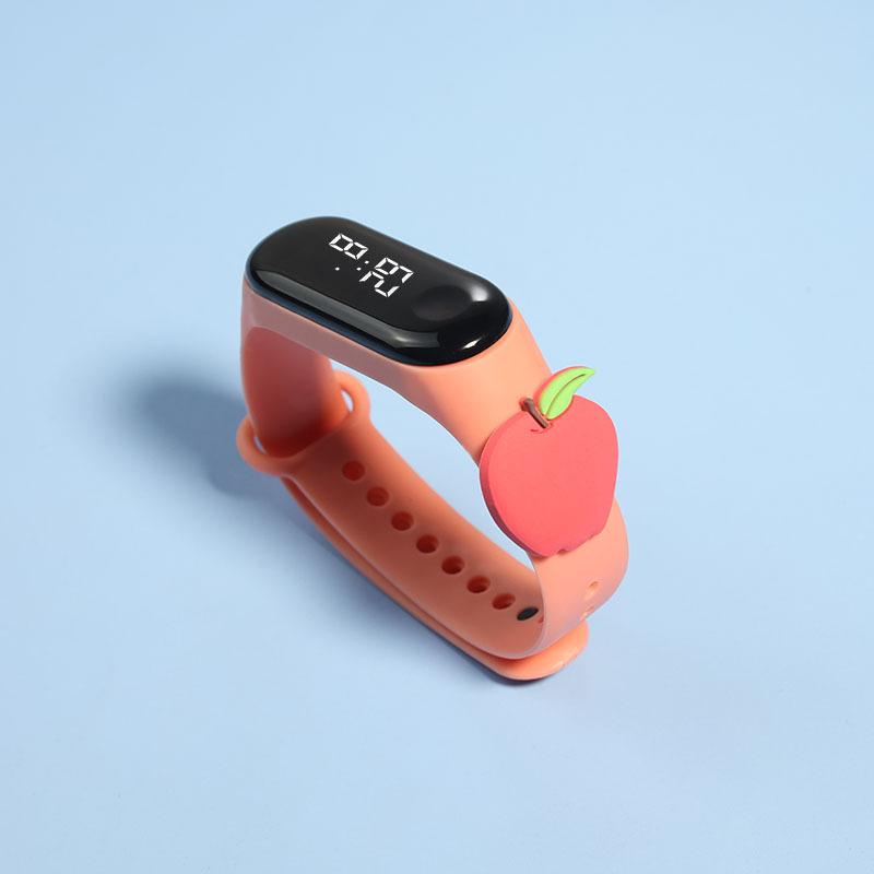 Vogue Fruits Doll Браслет Женские водонепроницаемые наручные часы Электронные повседневные спортивные модные часы для мальчиков и девочек со светодиодной подсветкой