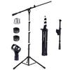 Tlingt Microphone Stand, Stand Microphone, Boom Straight Microphone Stand with Portable Telescopic Boom Arm, Perfect for Pub Gigs, Live Performances,