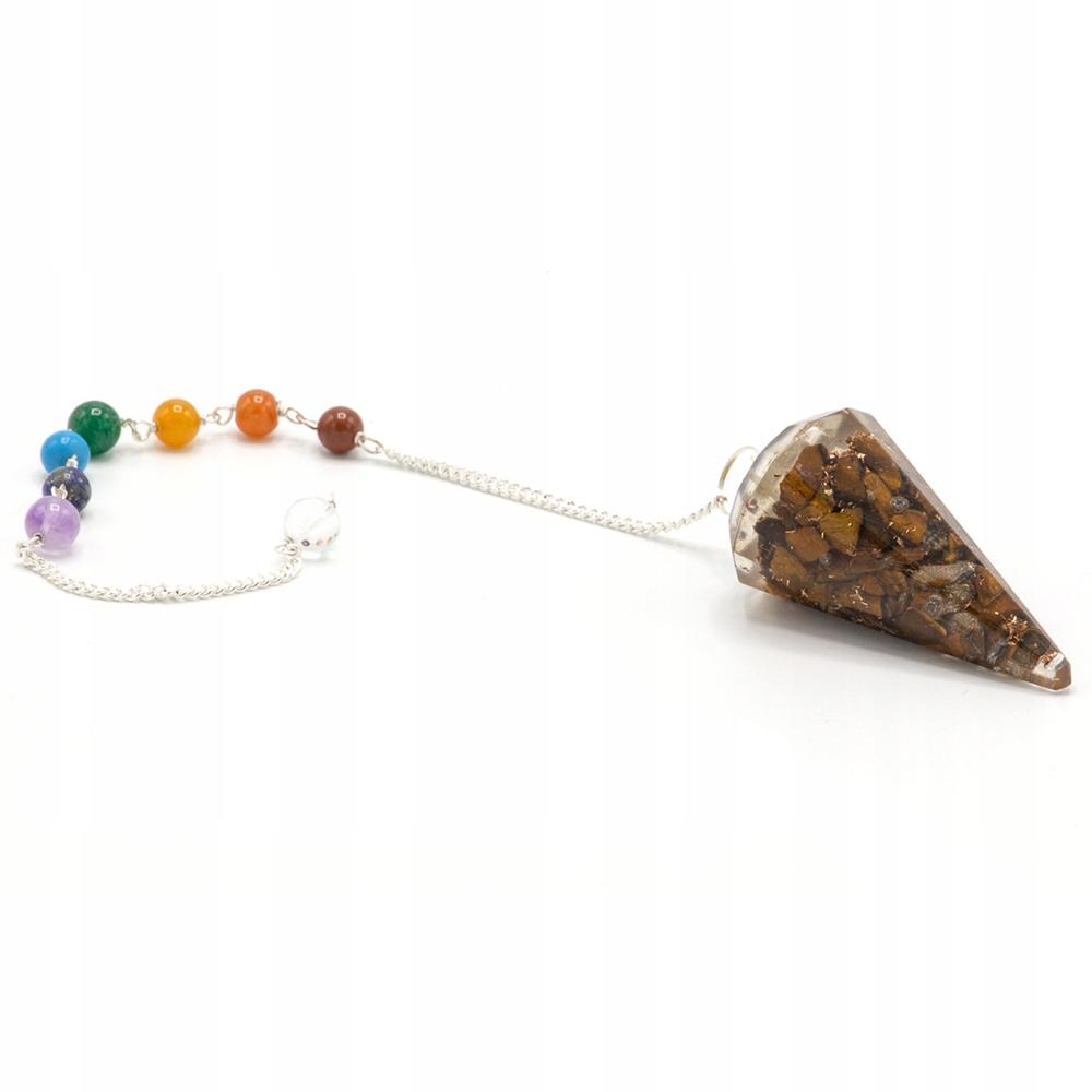 Chakra Orgonite Pendulum - Tiger' Eye Cp-03