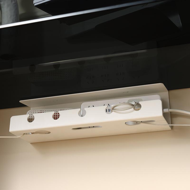 Кабельный органайзер, держатель розетки под столом, лоток для прокладки кабелей, прочный укротитель проводов без сверления для офиса и дома