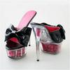 15 см новые бутиковые желейные туфли кристально прозрачные тапочки цветок рыбий рот женская обувь нескользящая мода