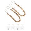 2Pcs Minimalist Bead Curtain Buckles Farmhouse Style Curtain Tie Rope  Drapes Binding
