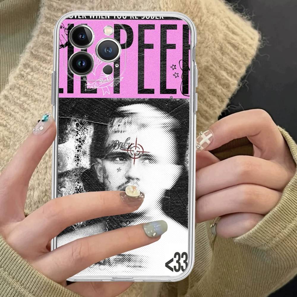 Чехол из ТПУ-силикона в стиле Emo Rapper Lil Peep Для IPhone 11 12 13 14 15 16 17 Pro Max Ударопрочный Прозрачная задняя крышка