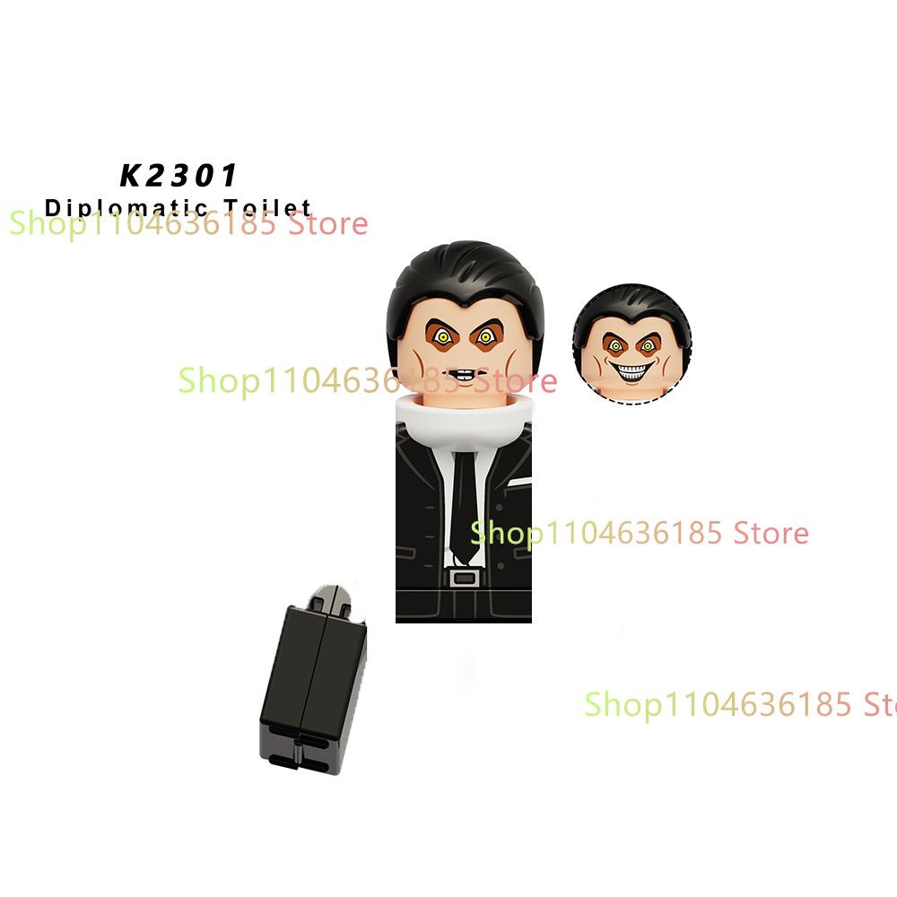 Скибиди Туалетный Человек Аниме Мультфильм Кубики Куклы Камерамен Спикермен ТВ Человек Мини Фигурки Действия Кубики Строительные Блоки