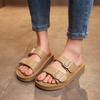 Новый тренд женские сандалии лето мягкая подошва нескользящие шлепанцы удобная обувь на плоской подошве домашние уличные сандалии