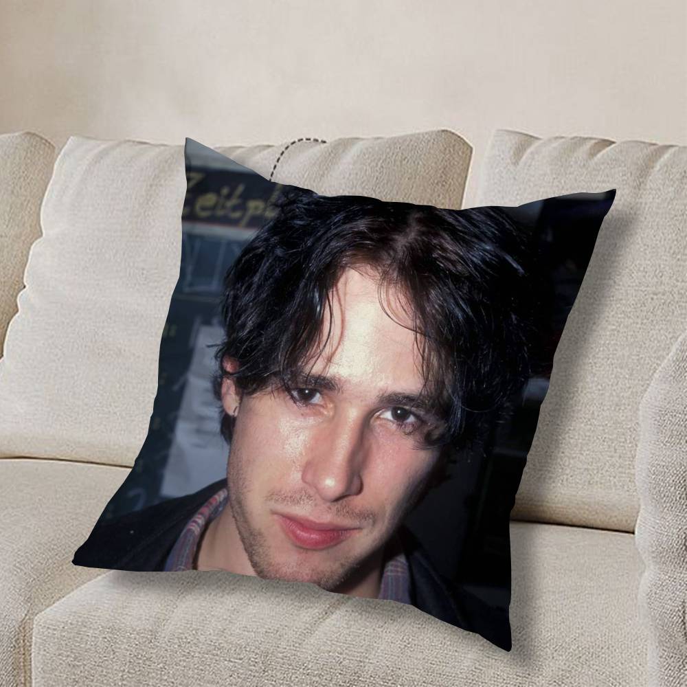 J-Jeff Buckley Grace COOL Наволочка Наволочка против пылевых клещей Невидимая молния шелковистый короткий плюш Чехол на подушку для дивана