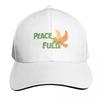 Peace Full Baseball Cap Quick Dry Performance Cotton Twill Breathable Contrast Two Tone Brim