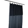 Adjustable Curtain + 8 Clip Rings "Gaîa" 140 X 300 Cm "Cotton Gauze" - Gaïa Minuit