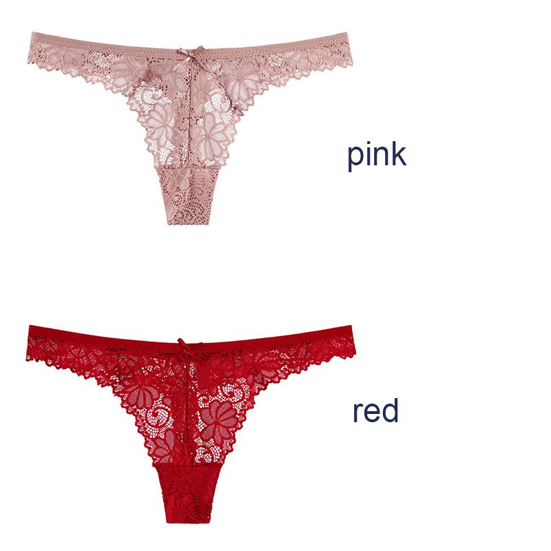 Sexy Ladies Lace Thong Sexy Temptation Low-waisted Panties Women's T-shaped Panties Women's Pure Desire Women Briefs Sexy Underpant
