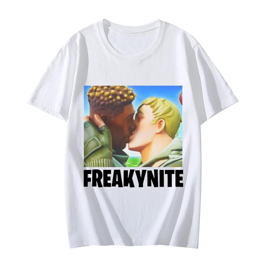 Funny Meme Graphic T Shirts Freakynite Parody Brainrot Joke T-shirts Fashion Casual Loose Short Sleeve T-shirt Streetwear Women