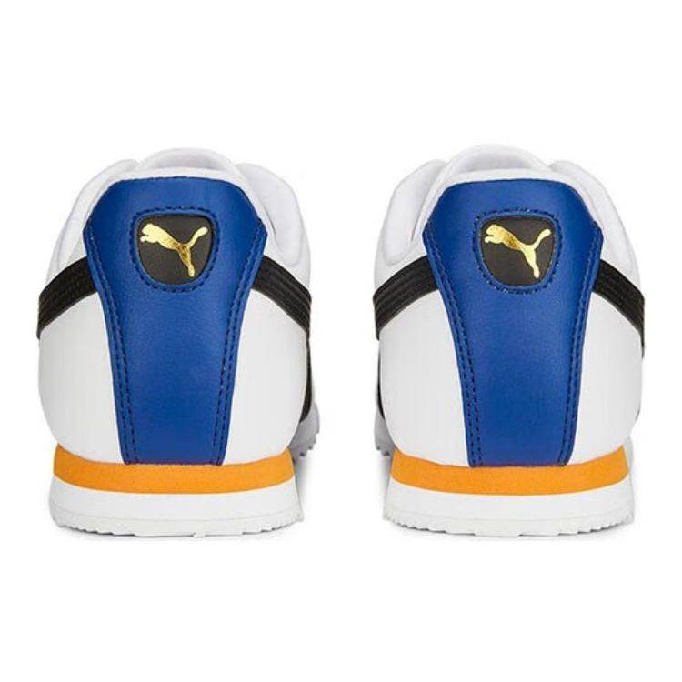 Puma Roma Basic Plus White Black Orange Brick Unisex Sneakers 369571-42