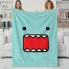Character D-Domo-kuns Throw Flannel Blanket Perfect for Sofa Office Bed Travel Sleep Read Relax Camping four season use