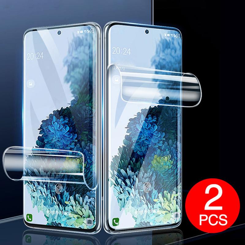 2 шт. HD гидрогелевая пленка для iPhone Samsung Huawei Honor Xiaomi Redmi OPPO Realme Vivo OnePlus Защитная пленка для экрана телефона мягкое полное покрытие