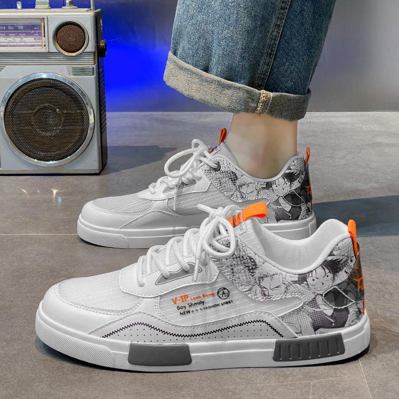 Мужские кроссовки большого размера 47, роскошные уличные кроссовки для косплея в стиле аниме для мужчин, тренировочные легкие повседневные кроссовки, обувь для скейтборда