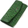 Purse for Women Made of Genuine Leather with Crocodile Embossing CANPELLINI 21701 Green