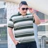 Летняя футболка больших размеров для полных мужчин с короткими рукавами, футболка с половиной рукавов, рубашка-поло среднего возраста с воротником, очень большая