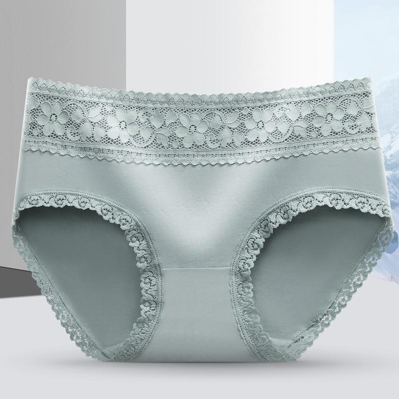 Дышащее женское нижнее белье из чистого хлопка, приятное для кожи, со средней талией, однотонное, сексуальное, кружевное, удобные женские трусики с треугольными чашечками