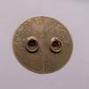 Chinese Antique Copper Cabinet Handle Shoees Wardrobe Door Brass Retro Furniture Knob Engraved Round Handles Door Decoration