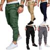Comfortable Mens Urban Fashion Slim Fit Cargo Jogger Pants In Solid Colors For Casual Occasions