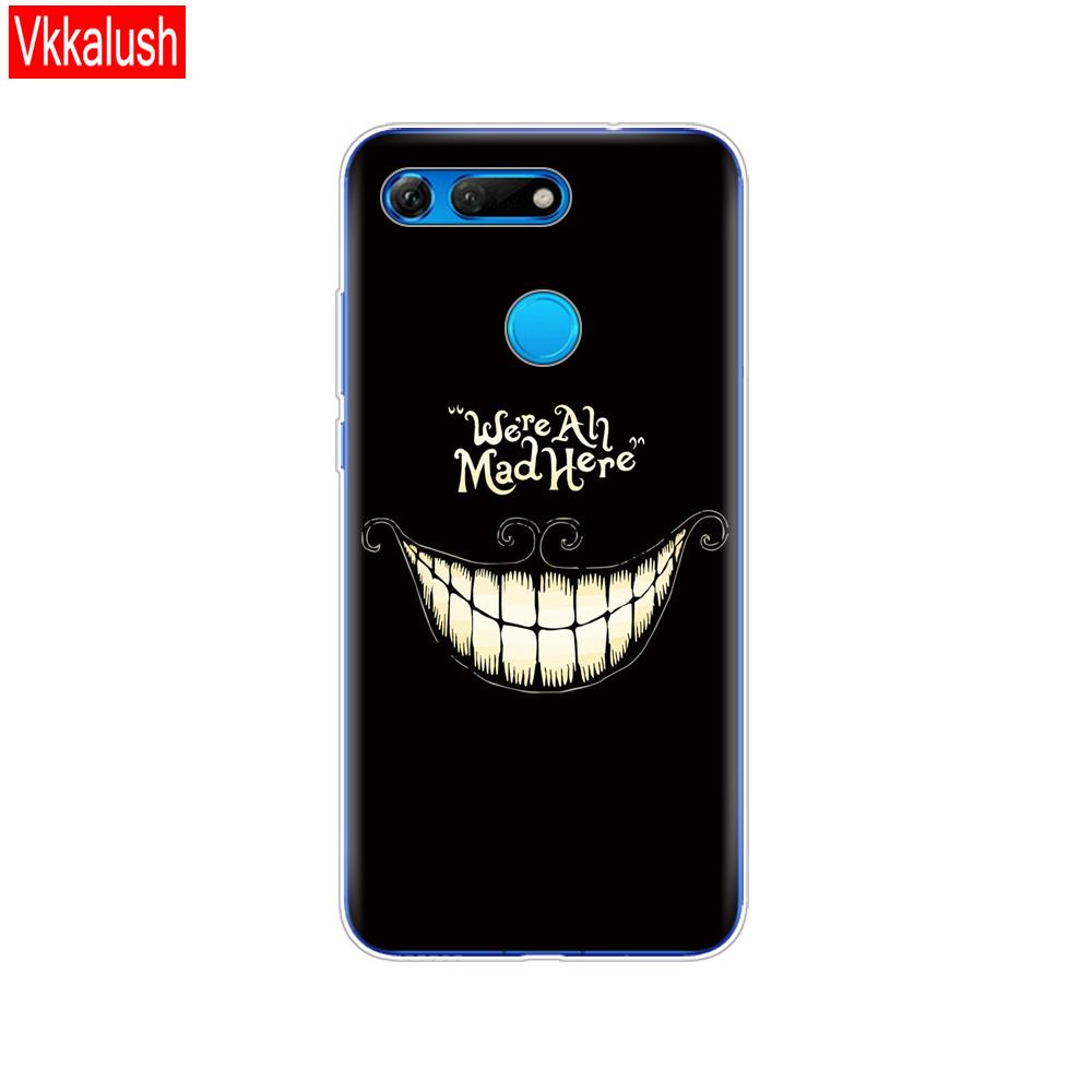 Силиконовый чехол для телефона для Huawei Honor View 20 V20, чехол из ТПУ, мягкий силиконовый чехол для Honor V20, чехол с милым животным узором