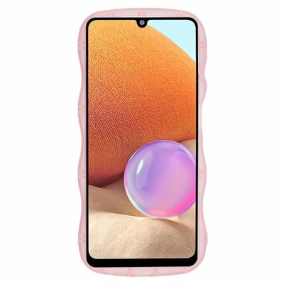 Серия JTW для Samsung Galaxy A33 5G Чехол из ТПУ Волнистый край Блестящие звезды Задняя крышка для телефона