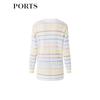 PORTS Women's Hollow Stripe Knit Cardigan