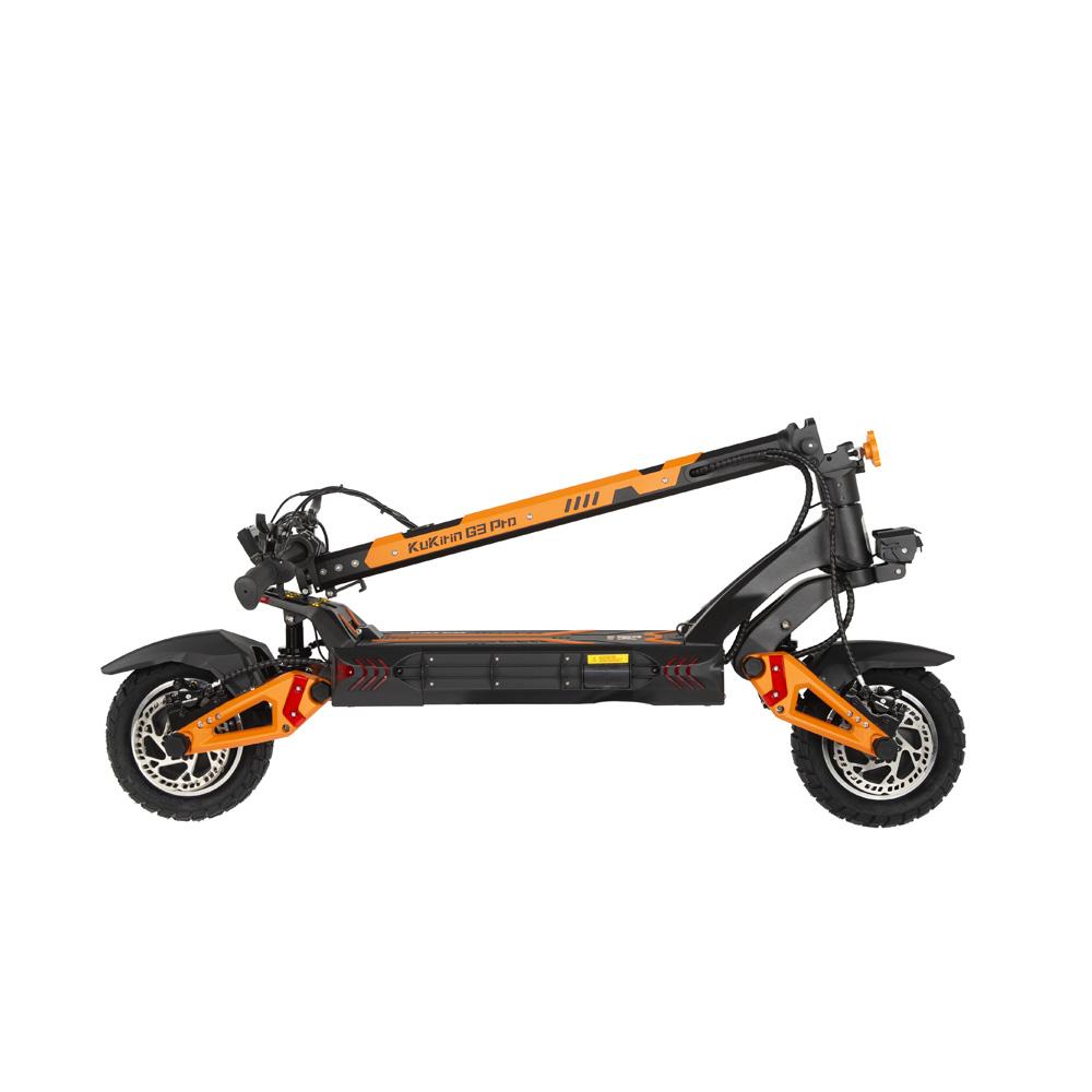 Kukirin G3 Pro Dual Drive Electric Scooter, 2×1200W, 52V 23.4Ah, 65km/h Max Speed, 80km Range, 10" Off-road Pneumatic Tires, Hydraulic Damping