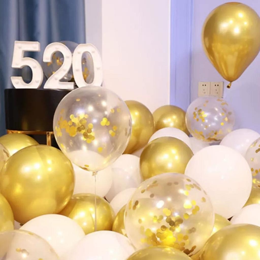 1 шт. Набор 12 дюймов розовый латекс для дня рождения прозрачные шары конфетти прозрачные шары конфетти шары