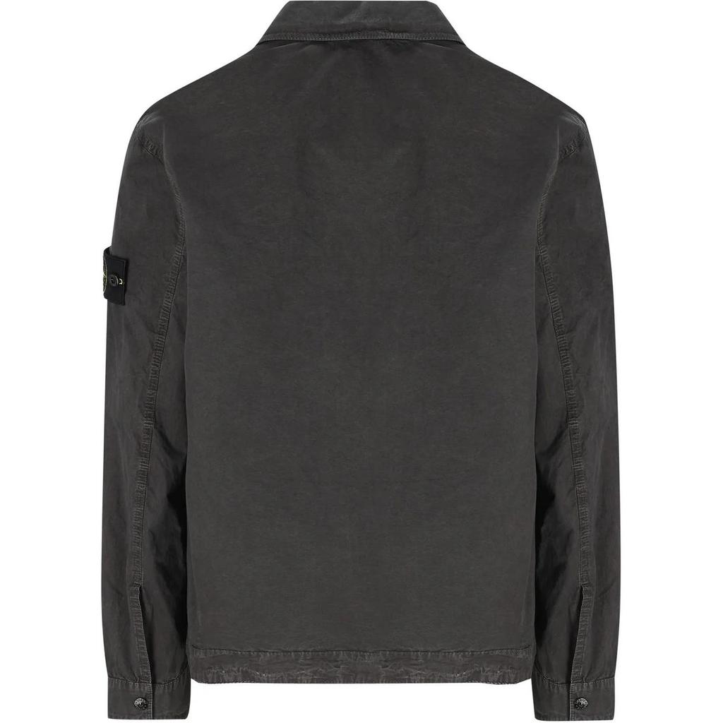 STONE ISLAND Винтажная куртка на молнии для мужчин, куртки, угольно-черный K1S151200032S00WN-V0165