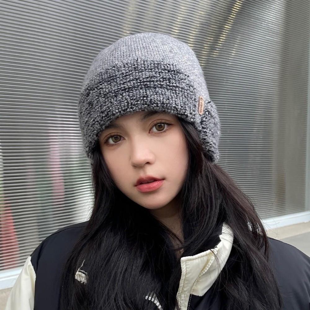 Coldproof Knitted Beanie Hat Warm Windproof Hat Fashion Earflap Hat Skiing