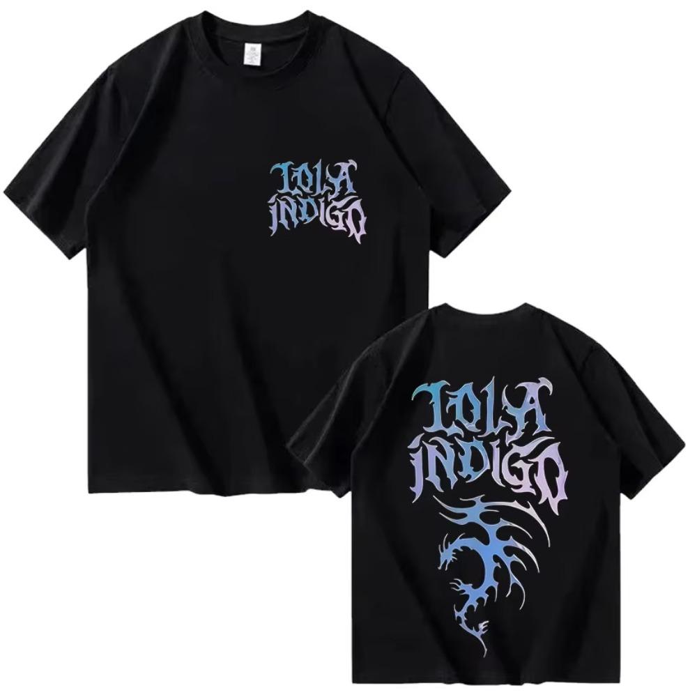 Singer Lola Indigo Tour New T Shirts Men Women Harajuku High Quality Fashion Tshirt Vintage Oversized Short Sleeve T Shirt