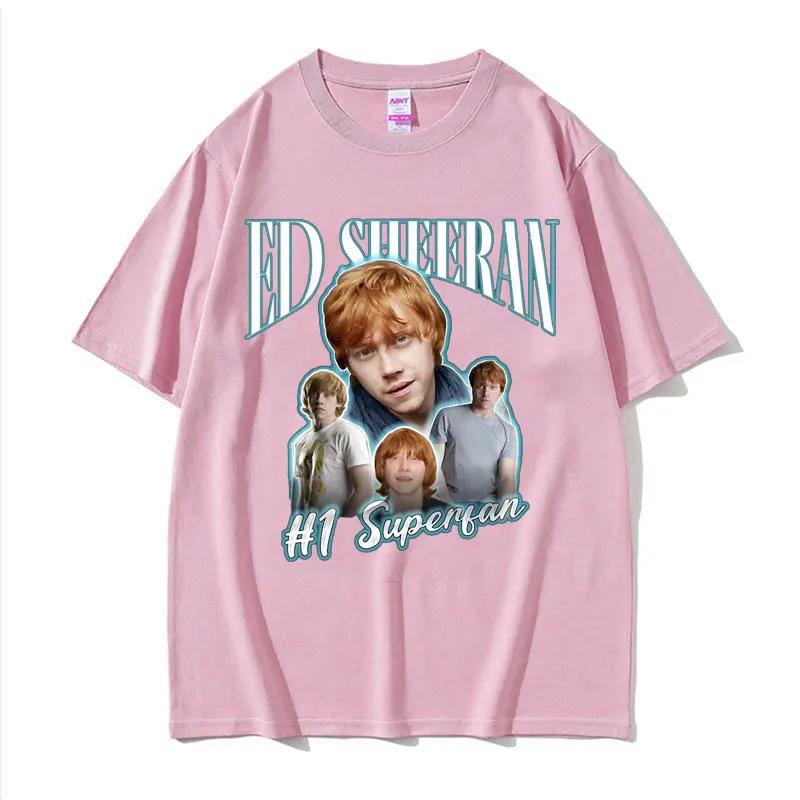 2026 New Funny Ed Sheeran Number One Superfan Meme T Shirt Unisexs Clothing Fashion Retro Tshirt Gothic Casual Cotton T Shirt