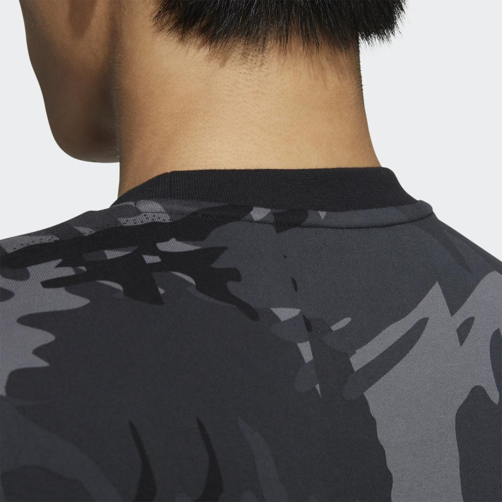 Adidas Camo AOP Sweatshirt Men Tops Dark-Grey H65646
