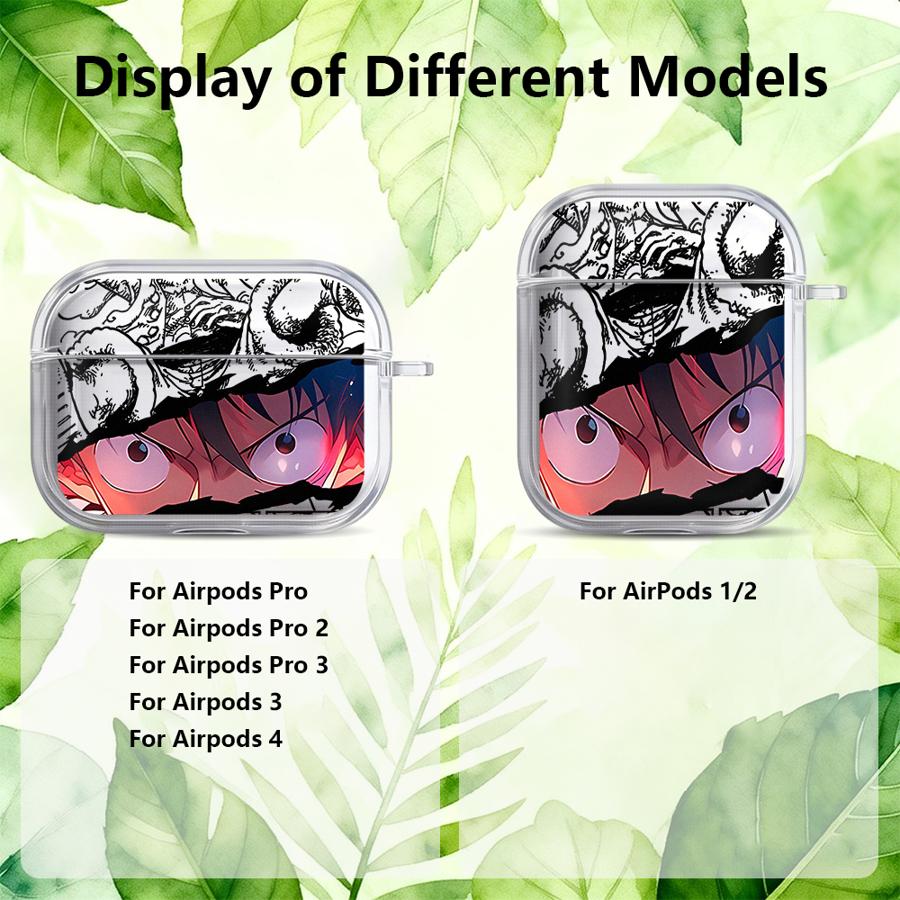Чехол для Airpods Pro2 4 Pro3 2 3 1 Pro Прозрачные чехлы для наушников Cover Крутой One Piece Луффи Зоро