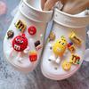 M&M's Candy Bean Clog Shoe Flower Decoration 3D Shoe Buckle Set for DIY Garden