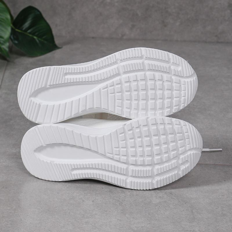 Женская обувь 2024 года, фирменная сетчатая женская вулканизированная обувь, дышащие женские кроссовки, однотонные, на шнуровке, на низком каблуке, женская повседневная спортивная обувь