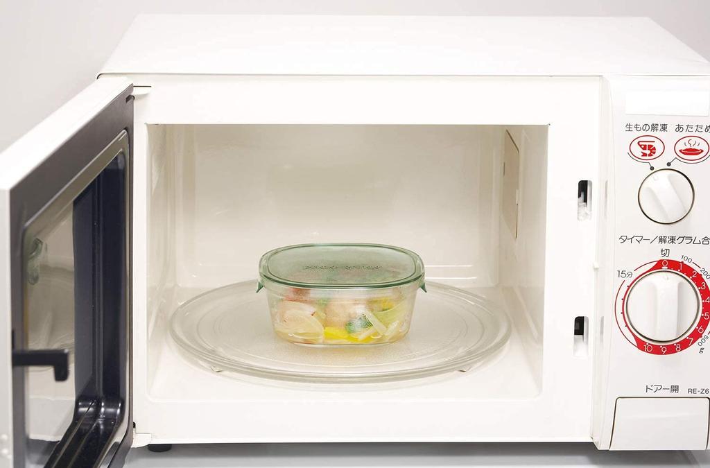 iwaki Glass Storage Pack Heat-Resistant Container, Green, Deep, Square, 1.0L, & Microwave, C3247HMN-G