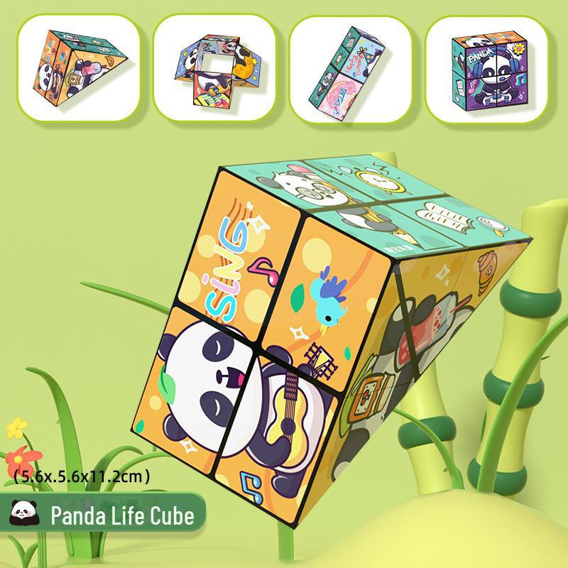 Panda Magic 3D Infinite Folding Cube - Детская развивающая геометрическая игрушка