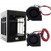 DC Cooler Blower 2-pin Black 3D Printer Cooling Fan Centrifugal Blower Cooling Fan Cooling Radiator