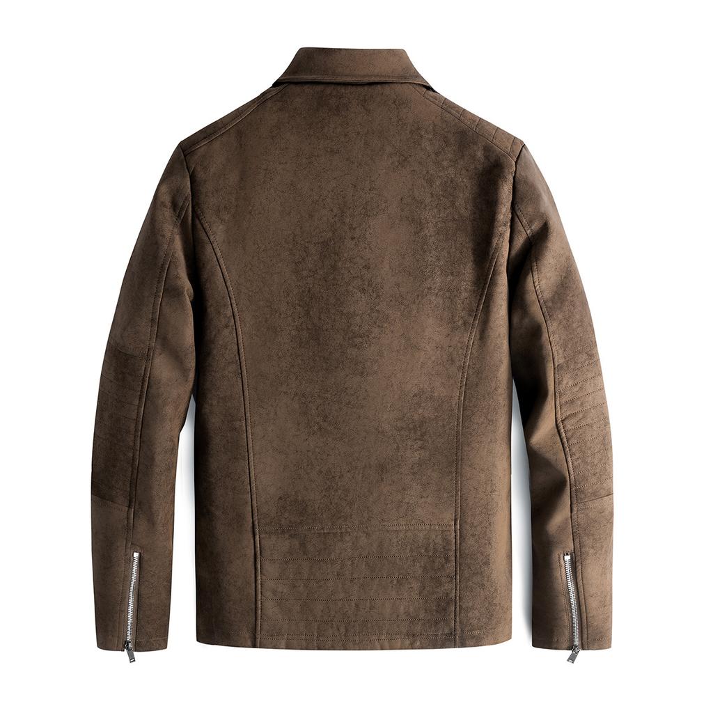 Ретро потертая короткая стираная кожаная куртка мужская короткая осенне-зимняя новая красивая мужская куртка куртка