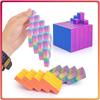 3D-печатный кубик-фиджет Кубик для снятия стресса Вращающийся кубик Расслабляющая игрушка-антистресс Настольное украшение Игрушка для снятия напряжения