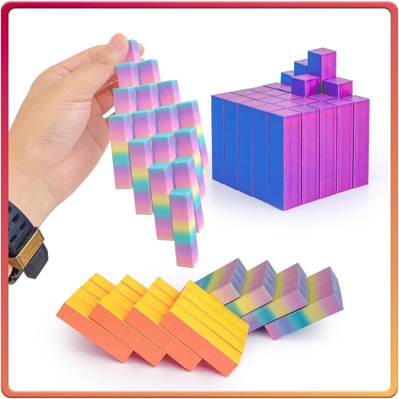 3D-печатный кубик-фиджет Кубик для снятия стресса Вращающийся кубик Расслабляющая игрушка-антистресс Настольное украшение Игрушка для снятия напряжения Премиальное качество