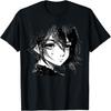 Аниме Девушка Аниме Глаза Чернильное Искусство Эскиз Рисунок для Девочек Подростков Футболка