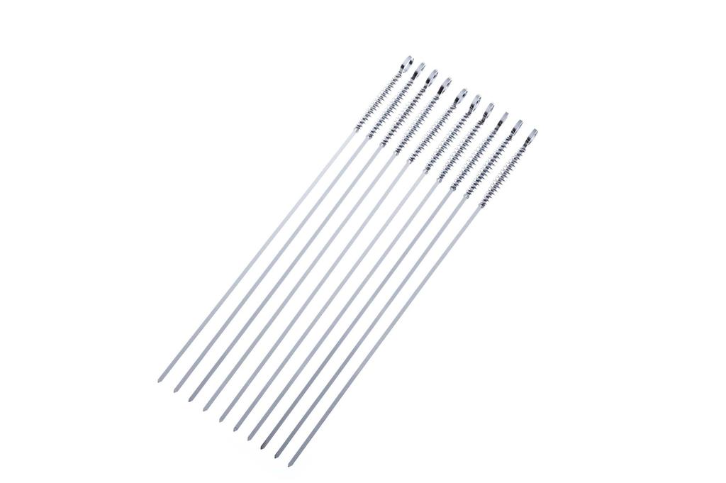 CAPTAIN STAG Barbecue Skewer Spring Pattern Barbecue Skewer 425mm Set of 10 M-8869