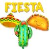 Mexican Aluminum Balloons TACO Pancake Balloon Food Festival Party Cactus Pinata Foil Balloons Holidays Decor Party Supplies