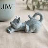 Настольная игрушка-антистресс, Растягивающаяся фигурка котенка, Статуэтка кошки из смолы, Милый животный орнамент, Художественное украшение для кабинета, Компактного домашнего офиса