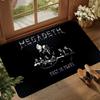 M-Megadeth Band Floor Mat INS Style Soft Bedroom Floor House Laundry Room Mat Anti-skid Bedside Area Rugs
