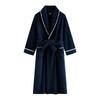 Men's Shawl Collar Robes Full Length Fleece Plush Bathrobes Soft Spa House Coat with Pockets Fluffy Spa Robes Unisex Winter Cozy Warm Spa Long Robe