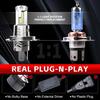 H4/9003/HB2 Bulb,6500K White Bulb, No Adapter Required, Plug and Play1:1 Size,Fog Light bulb,Pack of 2